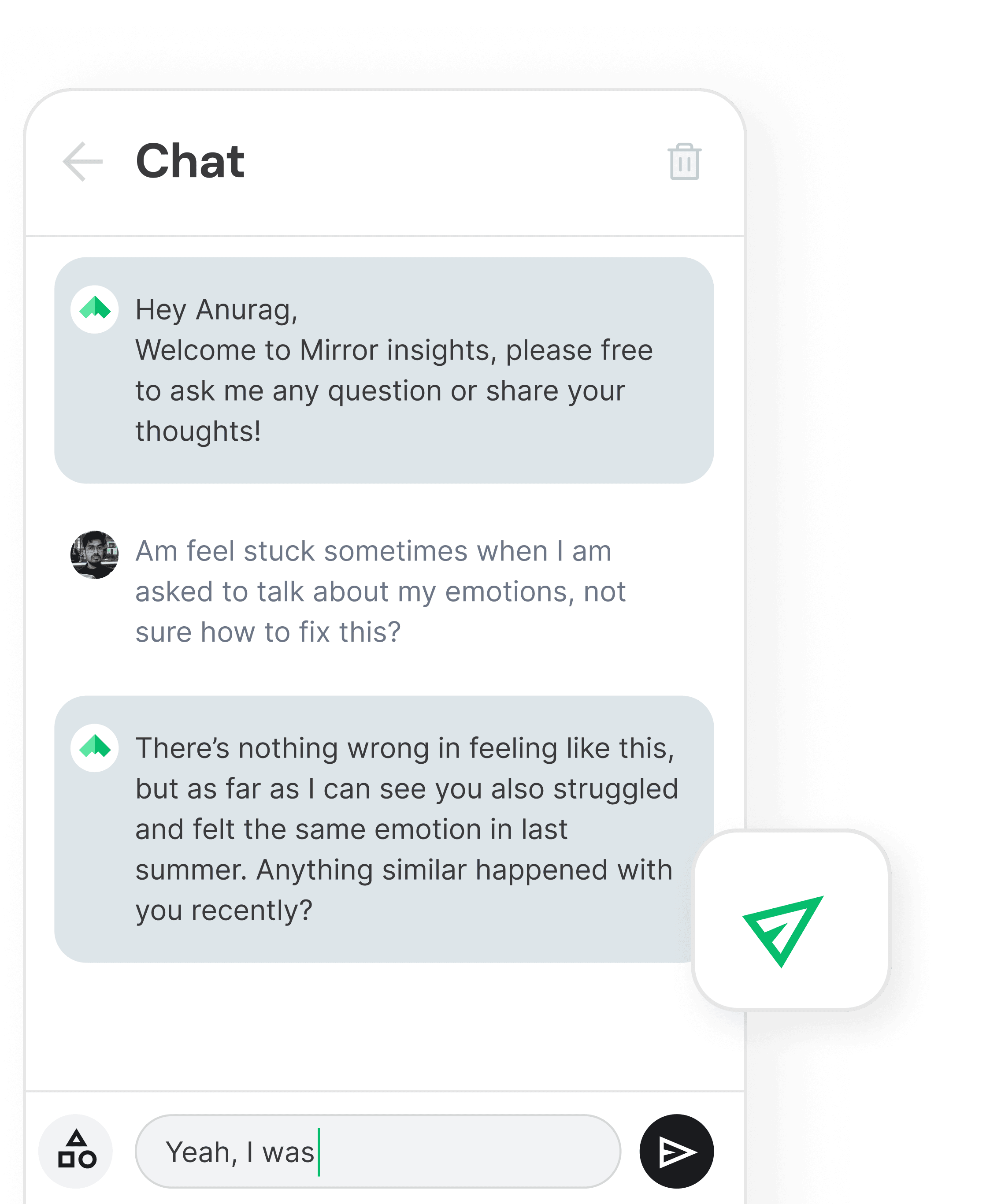 Mirror Connect - AI powered insights
